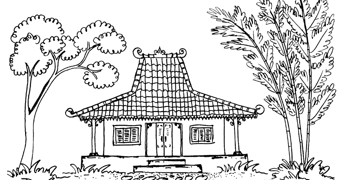 Gambar Rumah Adat Yang Gampang Digambar Rumah Adat Indonesia