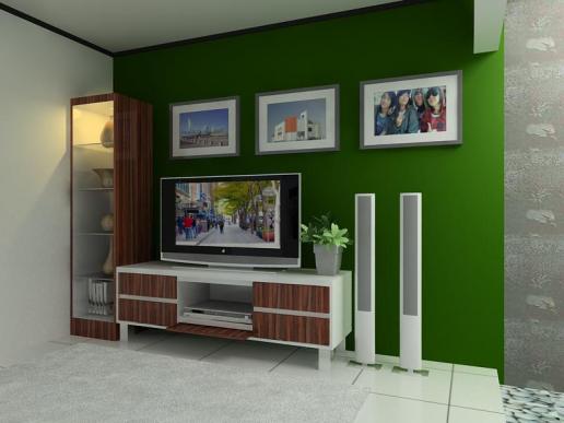 Design ruang TV  sederhana MODEL  RUMAH MODERN