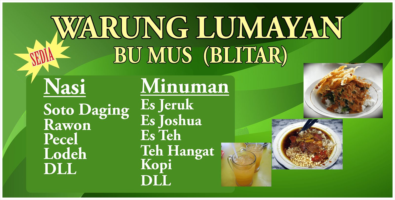 Contoh Banner  Warung  Makan  Blogger Kademangan