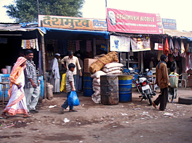 small kirana store in a poor locality