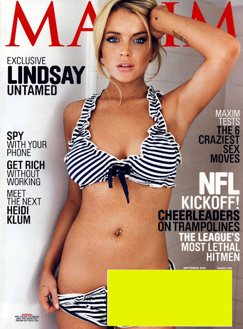 Lindsay Lohan is sexy in Maxim