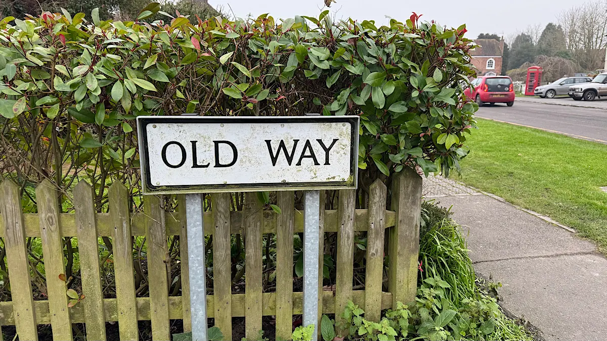 Street sign for Old Way in Appledore, Kent