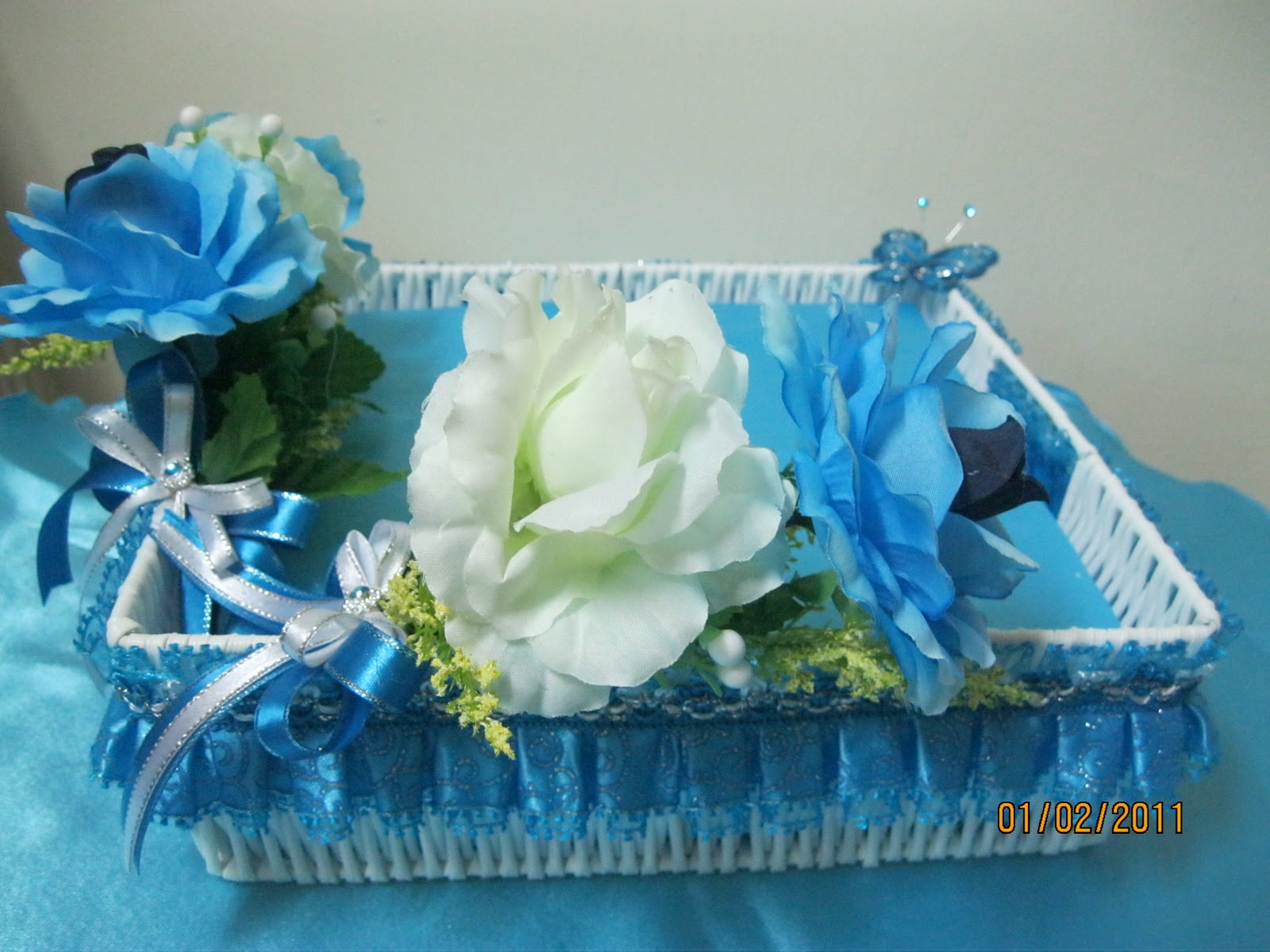 Masdieyra Design gubahan hantaran  2011 gubahan turquoise