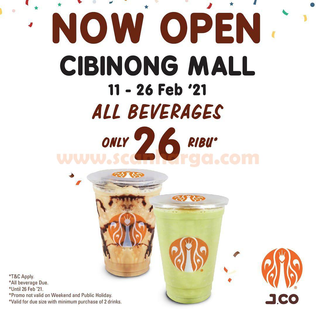 JCO Cibinong Mall Opening Promo Semua Minuman hanya 26 Ribu