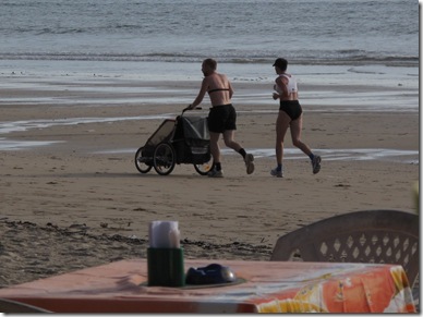 Runners and Baby Kaw Kwang Beach