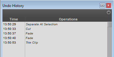 Undo All In The Pro Tools Undo History Window