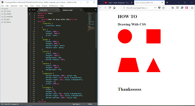 Cara Menggambar Bentuk "Shape" Dengan CSS HTML