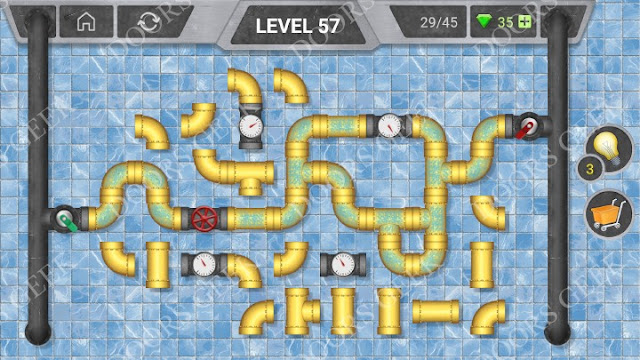 Pipeline [Classic] Level 57 Solution, Cheats, Walkthrough