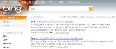 Bing sex search USA