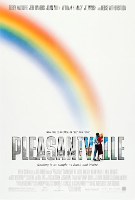 Pleasantville, starring Tobey Maguire and Reese Witherspoon,  movie poster