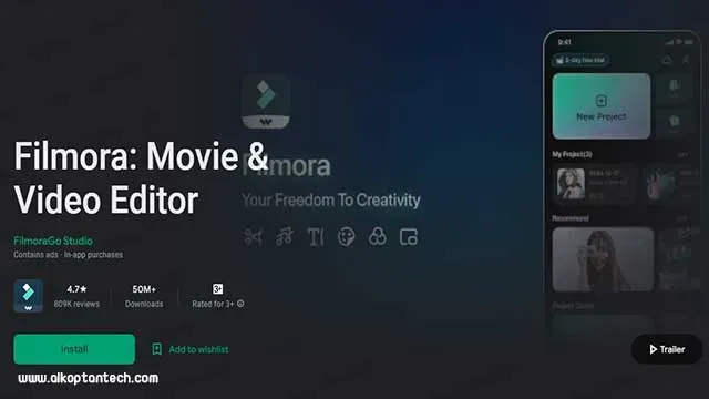 Filmora - محرر الفيديو لأجهزة Android و IOS