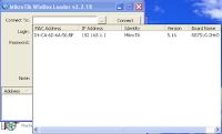 Pada gambar diatas , ada beberapa keterangan        Diantaranya , MAC Address, IP Address,Identity, Version dan BoardName.