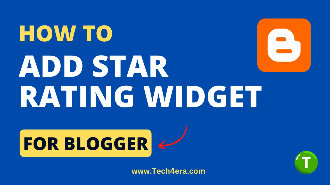 How to Add Star Rating Widget For Blogger