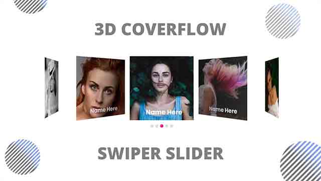 3d coverflow swiper slider