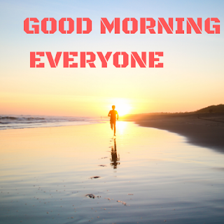 Good Morning Everyone Images Pics Pictures,Gm  Images Pics Pictures,Beach running good morning images 
