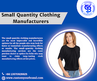 Small Quantity Clothing Manufacturers