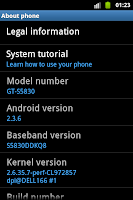 Cara mengembalikan update Galaxy Ace S5830 ke gingerbread 2.3.6