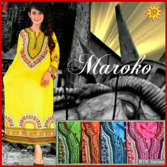 BTK003 Baju  Daster  Panjang Maroko Dress Longdress Murah 