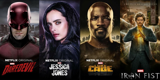Posters de las primeras series de Marvel para Netflix: Daredevil, Jessica Jones, Luke Cage y Iron Fist