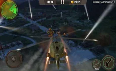 تحميل لعبة الطائرات الحربية GUNSHIP BATTLE نسخة مهكرة اخر اصدار 2020