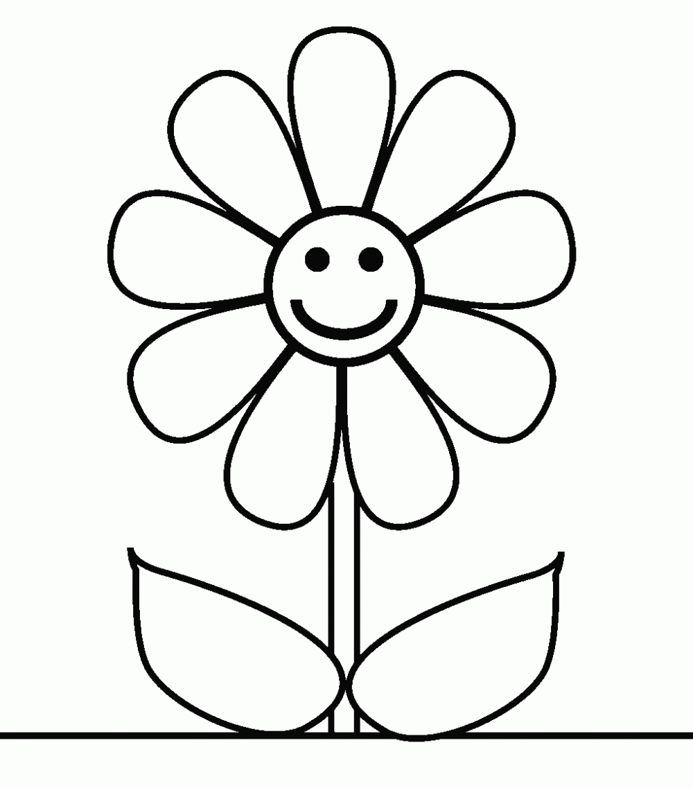 imagenes de flores para dibujar y pintar - Dibujos para pintar y colorear en línea