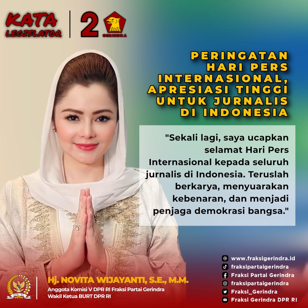 Anggota DPR RI Hj Novita Wijayanti