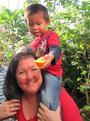 Alexandre and Mommy in Ottawa at the Butterfly exhibition