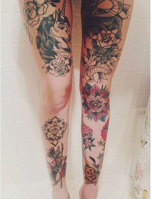 Art on Tumblr: Amazing triangle elegantly roses shin tattoo by Vladimir  Drozdov @drozdovtattoo !