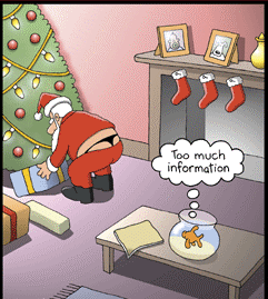 funny santa claus cartoon