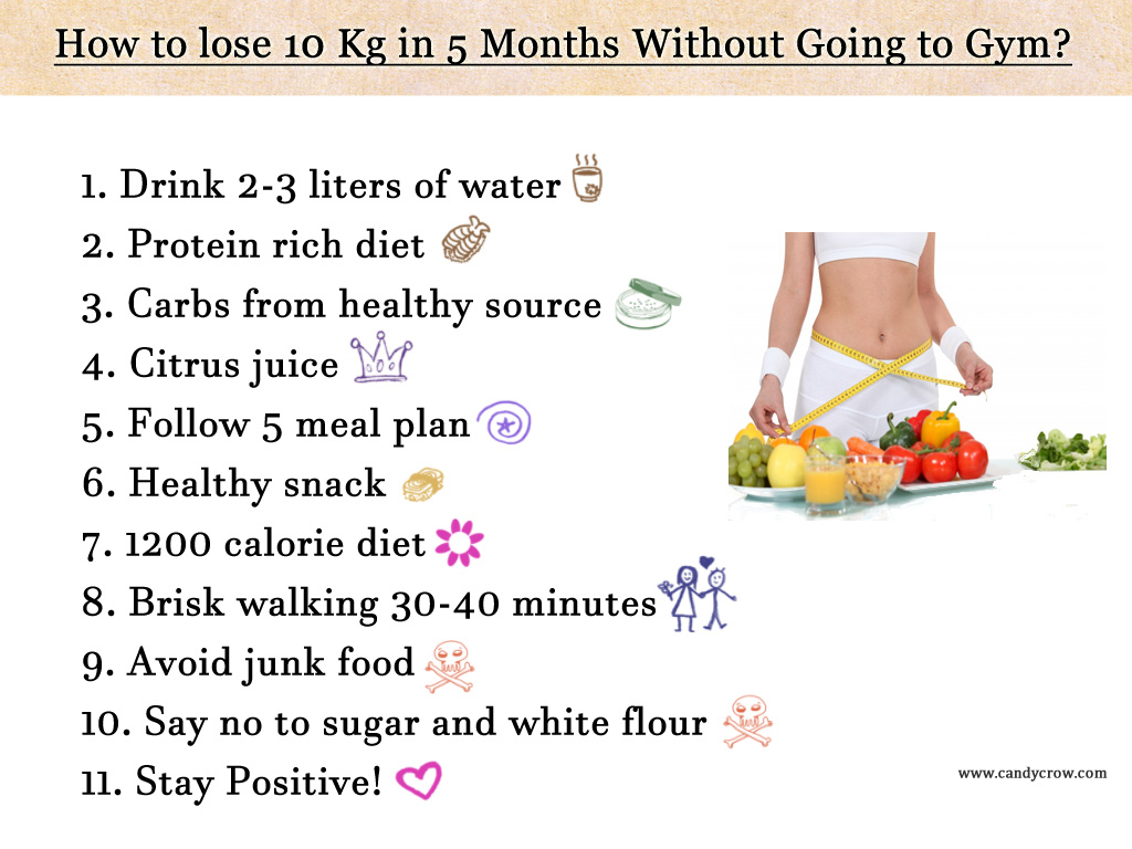 how to reduce 5kg weight in 1 month