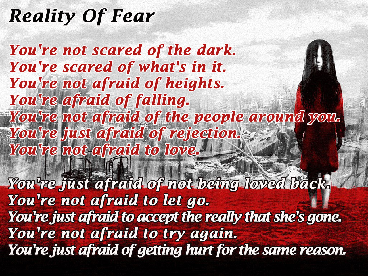 Real Fear Poems With Hd Wallpapers Free Download Poetry Likers