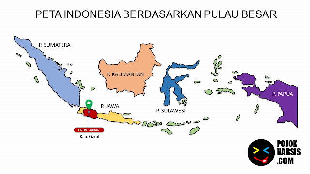 Peta Kabupaten Garut Editable Powerpoint