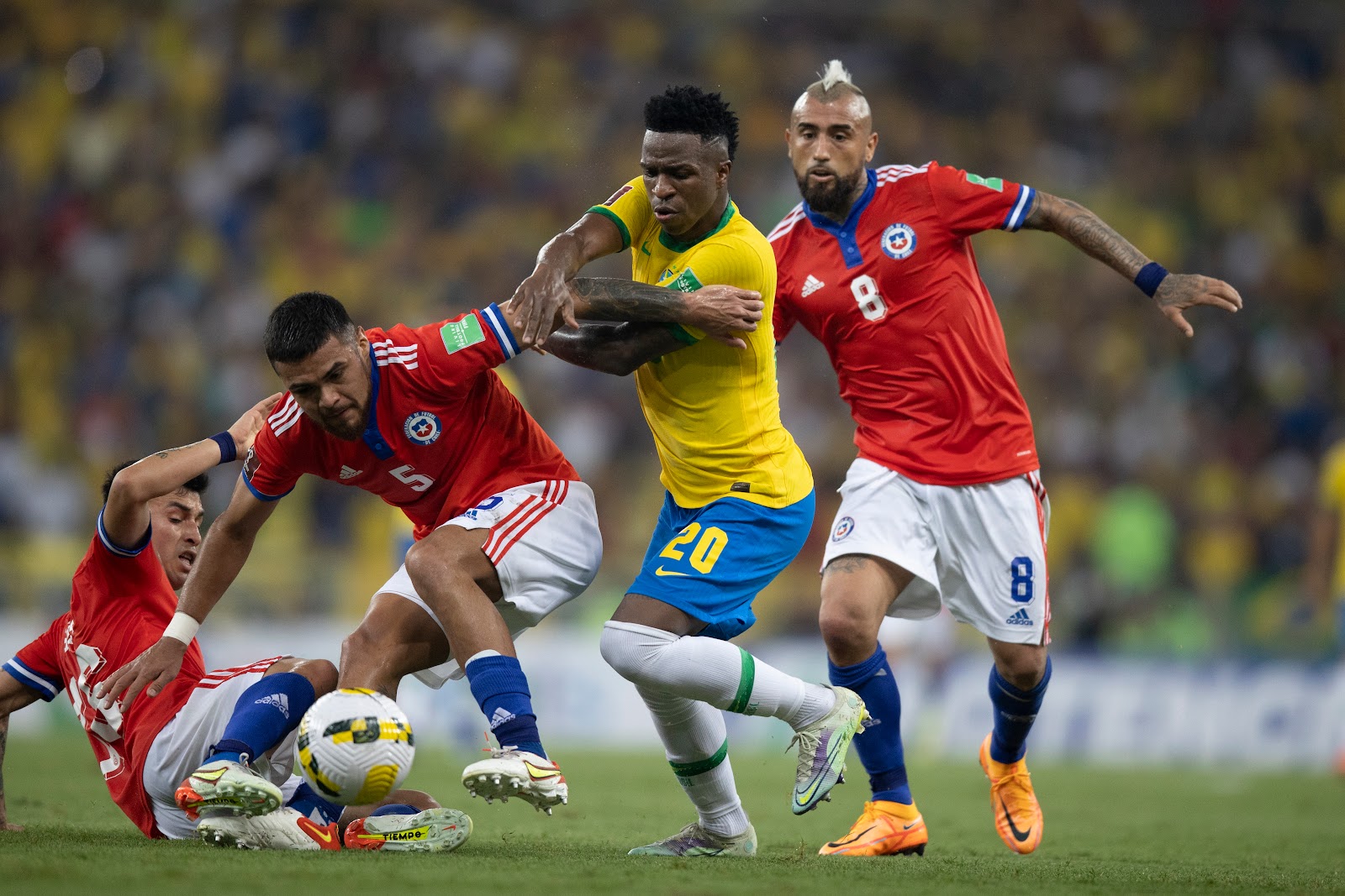 Brasil y Chile en Clasificatorias a Catar 2022, 24 de marzo de 2022