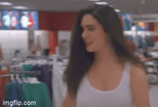 Frank Whaley and Jennifer Connelly skating through Target in the movie Career Opportunities