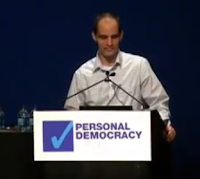 Dr. Wesch speaking to the Personal Democracy Forum