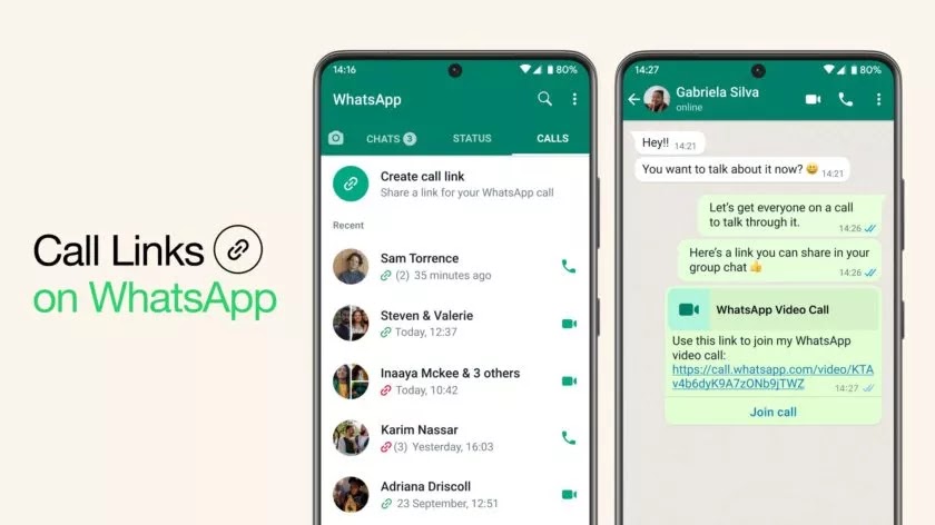 Create and Share Links for WhatsApp Video Calls