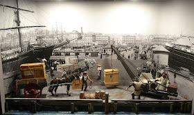 Civil Diorama; Civilian Toy Figures; Container Port Diorama; Container Port Facilities; Customs Diorama; Dockside Diorama; Drugs Check; Freight Handling; Jetty Diorama; Modern Port Facilities; Museum Display; Museum Exhibit; National Maritime Museum; New Zealand; NMM Diorama; NZ NMM; Search for Contraband; Small Scale World; smallscaleworld.blogspot.com; Sniffer Dog; Victorian Diorama; Victorian New Zealand; Victorian Port Scene; Warf Diorama;