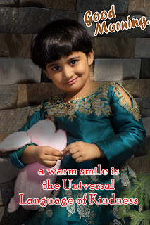 Good Morning Quotes In English with cute baby girl india