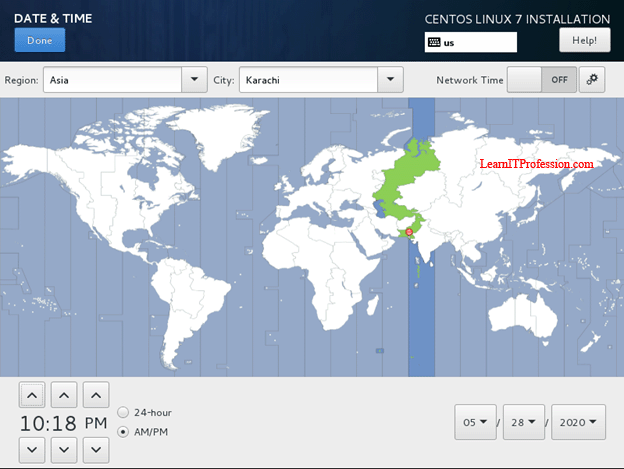 installation of centos 7