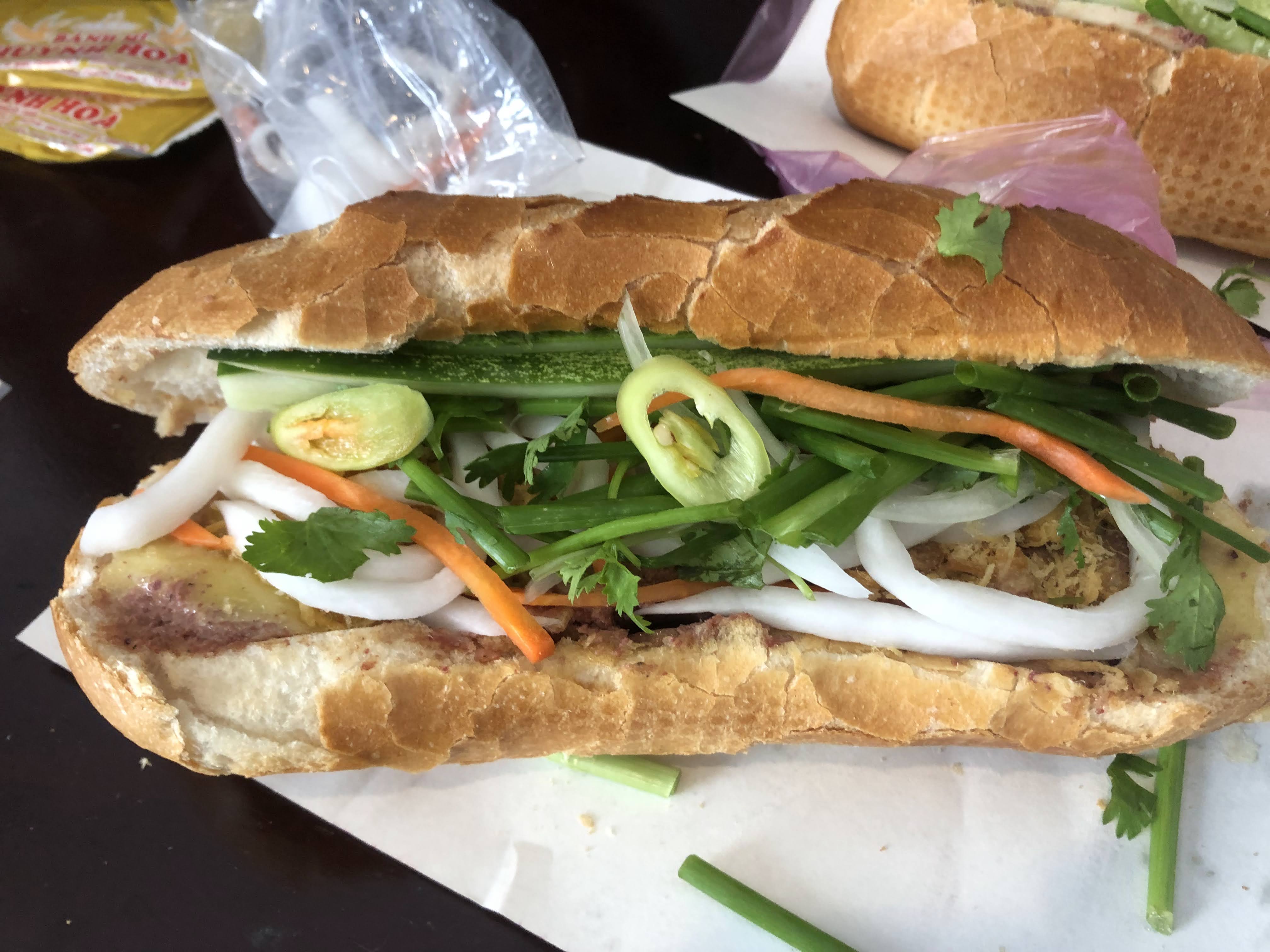 Bánh Mì Vietnamese sandwich from Bánh Mì Huynh Hoa in Ho Chi Minh City (Saigon), Vietnam
