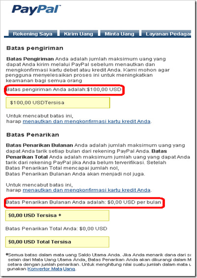 limit unverified paypal