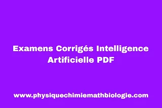 Examens Corrigés Intelligence Artificielle PDF