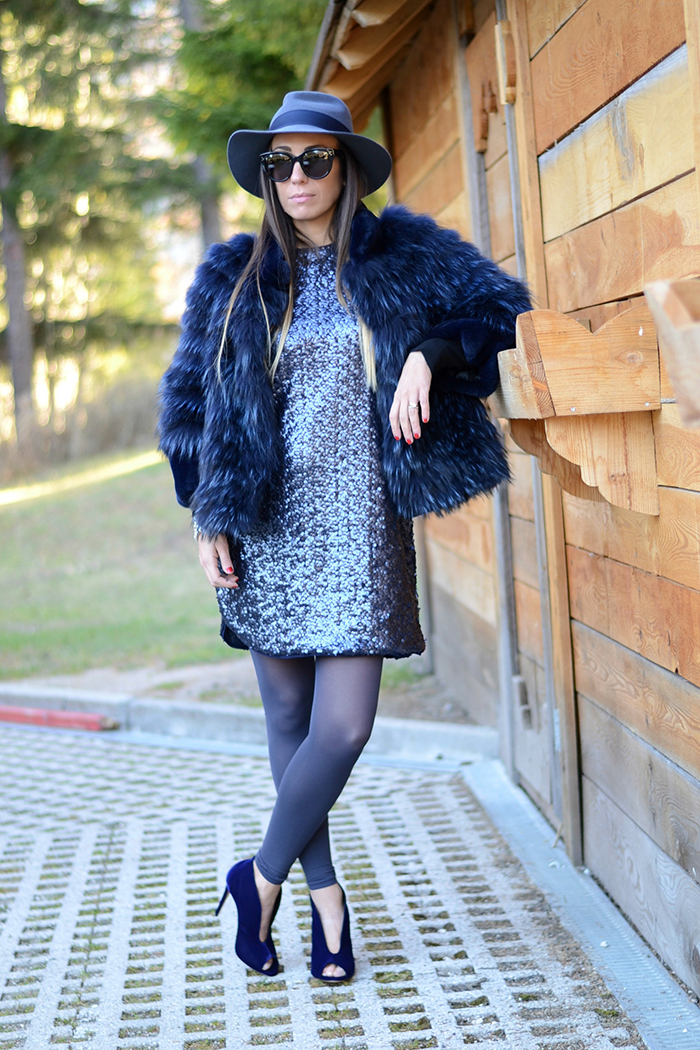 look cortina blu