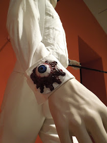 Clockwork Orange Alex DeLarge eyeball cuff costume detail