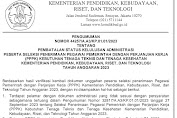 Kementerian Pendidikan, Kebudayaan, Riset, dan Teknologi  Umumkan Pembatalan Status Kelulusan Seleksi PPPK 2023