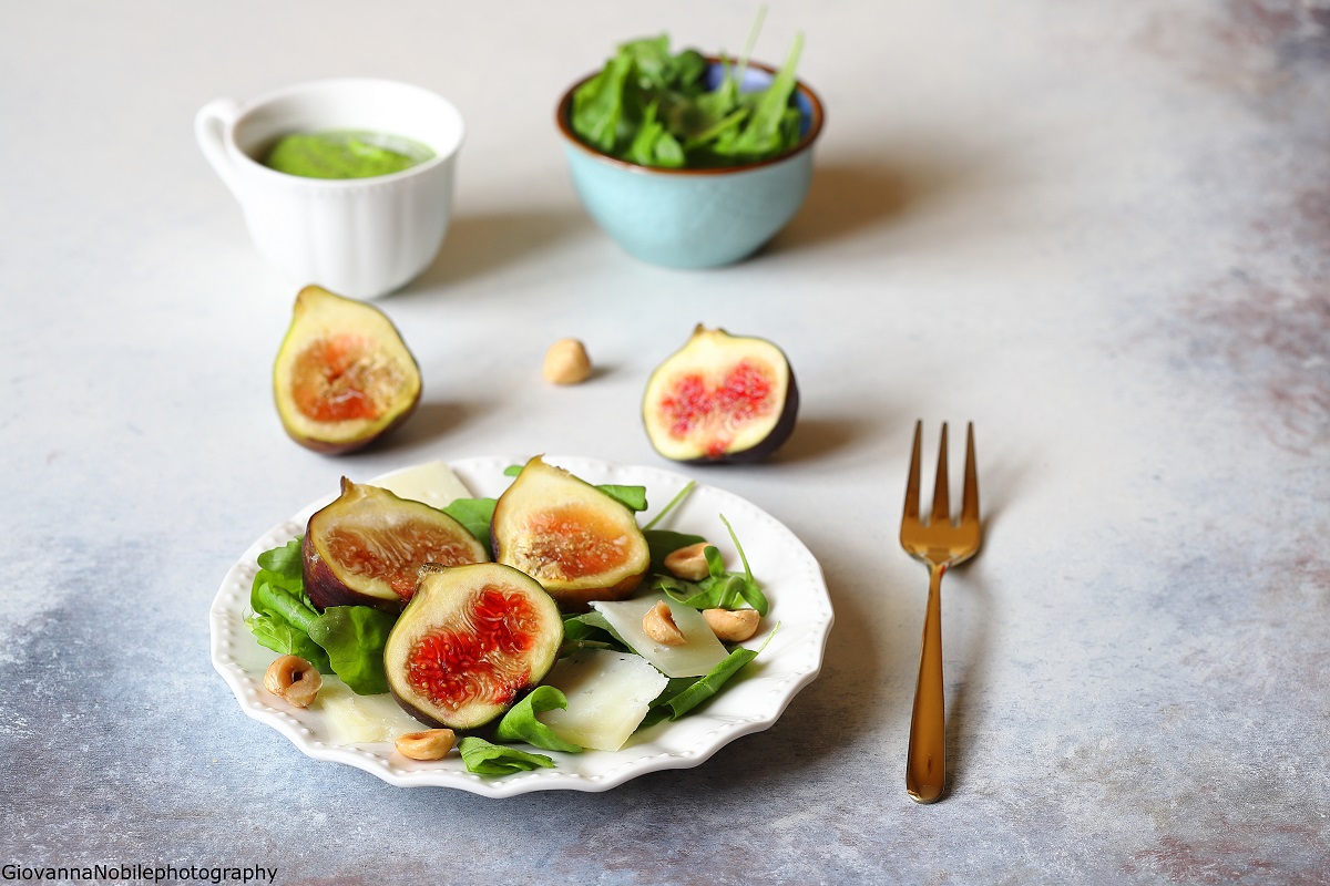 Insalata di fichi, rucola e pecorino stagionato