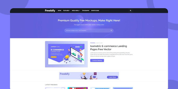 Freebify v1.3.0 Premium – Responsive Blogger Template Free Download