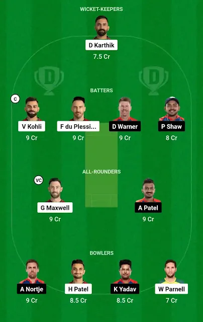 RCB vs DC Today Match, Today Dream11 Team, Fantasy Cricket Tips, Playing XI, Pitch Report, Dream11 Prediction- IPL 2023, Match 20 in Hindi