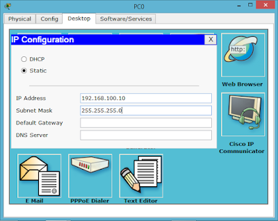 Konfigurasi IP Address PC