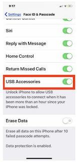 Cara Memperbaiki Pesan USB  “Unlock iPhone to Use Accessories” di Iphone